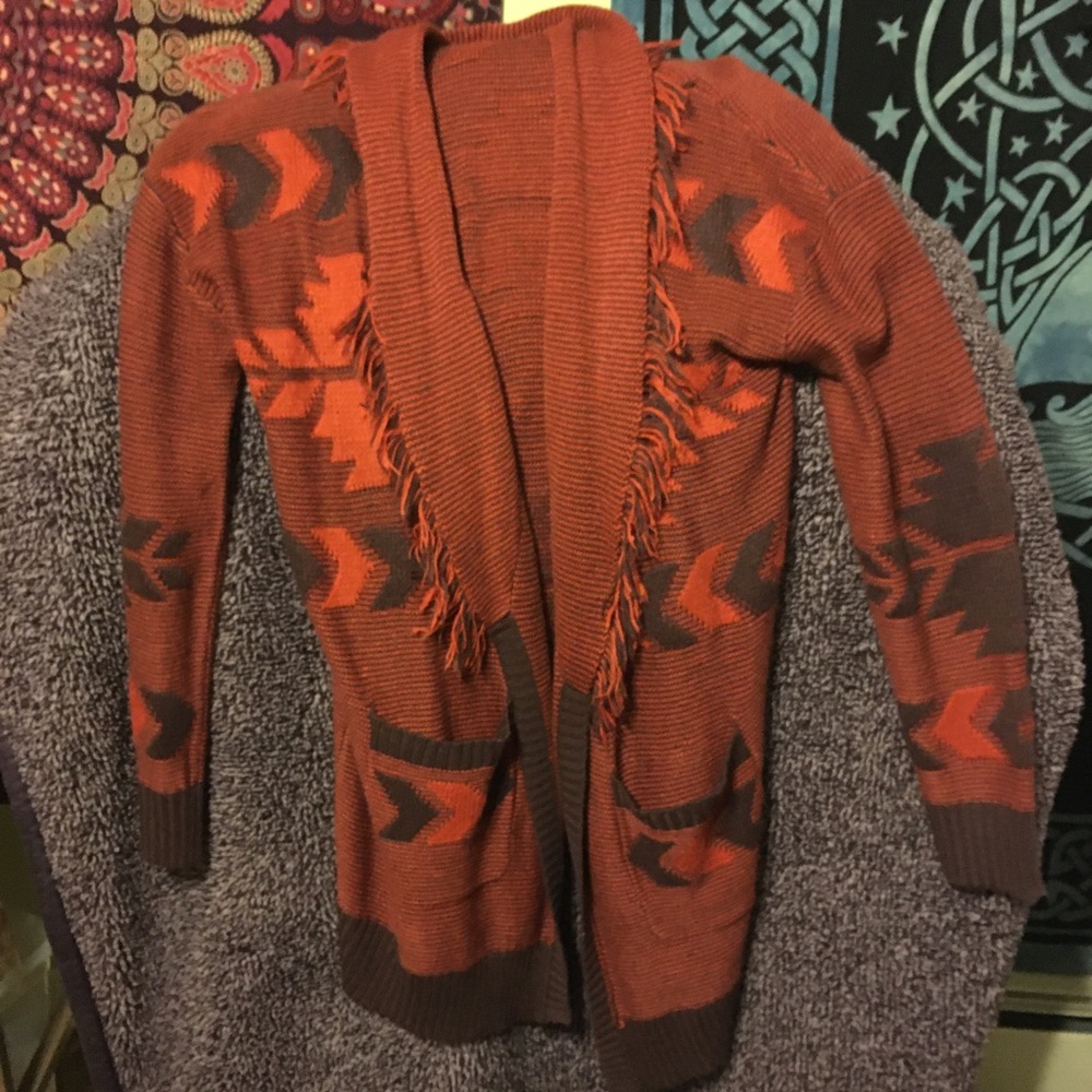 Wild pearl Orange and brown sweater size Med